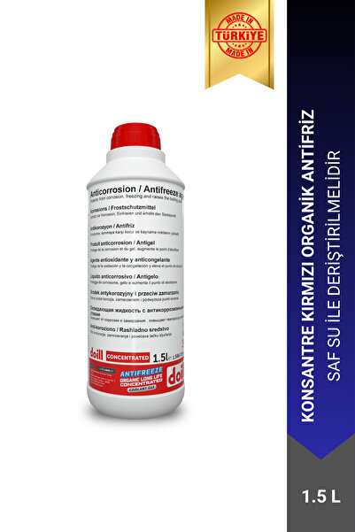 doill Konsantre - Saf 1.5 Litre Kırmızı Organik Antifriz - G12 (ÜRETİM YILI: ...