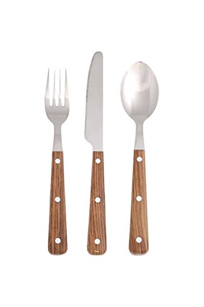 Porland Woodea 18 Piece Dinner and Spoon Set