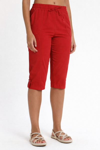 Heaven Ephesus Kadın Keten Kapri - Pamuklu Kapri - 2040