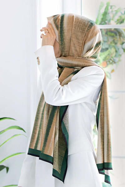 Vissona LÜKS MEDİNE İPEĞİ BATİK DESENLİ PETROL YEŞİLİ RENKLİ 75X195 KIRIŞMAZ ...