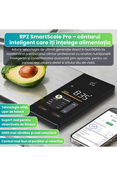 OEM Smart kitchen scale, Bluetooth + app, 5 kg, Apple Health & Fitbit smart app