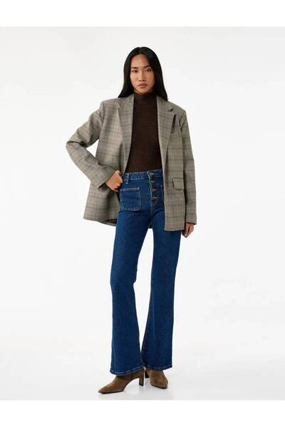 Koton Γυναικείο Jean Παντελόνι 6WAL40163MD