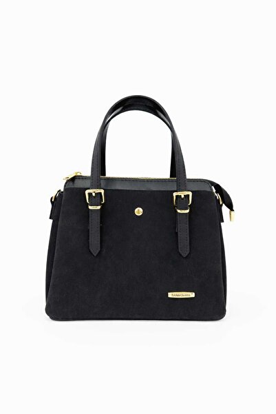 Sanmorris Geantă de umăr și de mână pentru femei, cu curea lungă, cu 4 compar...