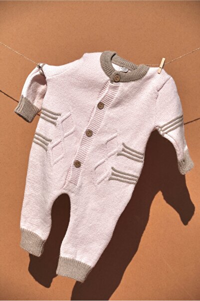 Bursa Trikomer Premium Kalite Triko Çizgi Desenli Bebek Tulum