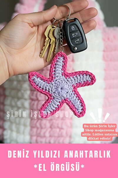 ŞİRİN İŞLER SHOP Sea Star Luck Manifest Keychain |   Bag Ornament |   Home Ca...