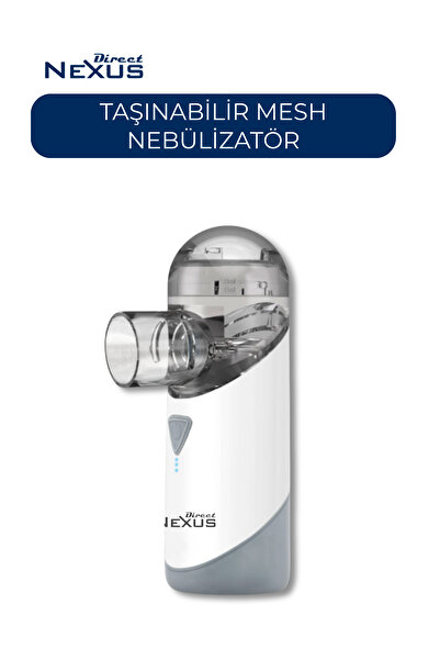 Direct NEXUS Şarj Edilebilir Taşınabilir Mesh Nebülizatör (Yetişkin & Çocuk)
