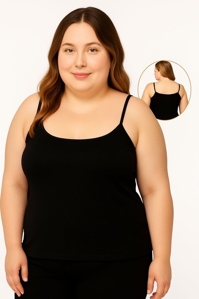 MİSSEMMA Women's Plus Size Strapless Tank Top