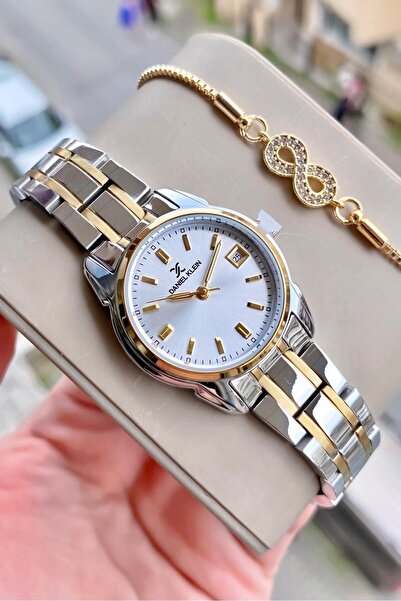 Daniel Klein Kadın Kol Saati Gold Renk Çelik 3 Atm Su Geçirmez 2 Yıl Garantil...