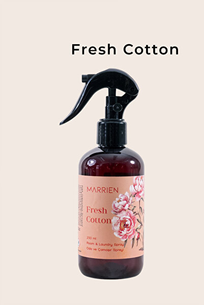 Marrien Fresh Cotton Oda Ve Çamaşır Spreyi 250 ml- Kalıcı ve Dekoratif Temizl...