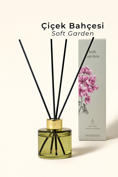 Marrien Soft Garden Çubuklu Oda Kokusu 100 ml- Kalıcı ve Dekoratif Taze Bahçe...