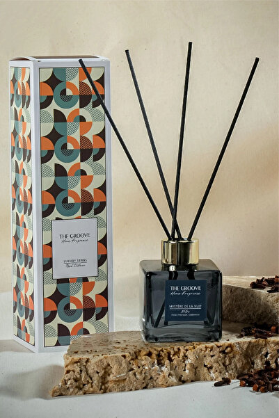 THE GROOVE Sandal 100 ml Kare Çubuklu Oda Kokusu Parfümü Antrasit Mystère De ...