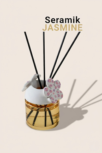 Marrien Seramik Jasmine Çubuklu Oda Kokusu 100 ml Çiçeksi & Ferah Notalar