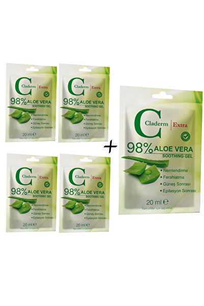 Claderm 5-Piece Aloe Vera Soothing Gel Advantage Pack 20ml