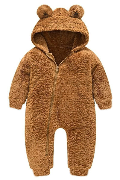 bshood X İpek Atlas Kız Erkek Bebek Ve Çocuk Peluş Ayı Tulum