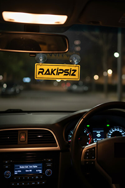 Genel Markalar Rakipsiz Yazılı Sa rı Dekor Plaka Vantuzlu Cam Süsü