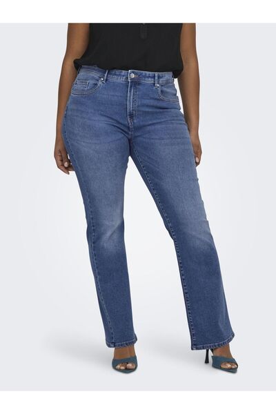 Only Carmakoma Flared fit jeans CARSALLY Mittlere Taille Flared Jeans