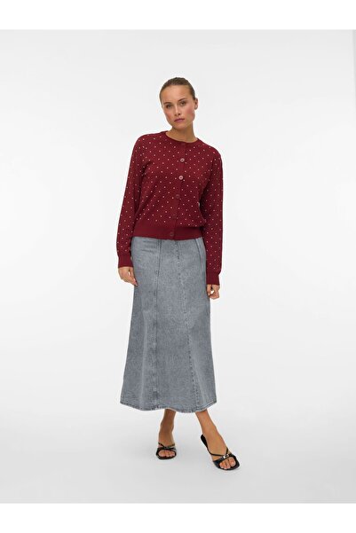 Vero Moda Jeansrock VMVALKA Langer Rock