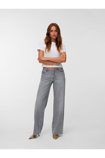 Vero Moda Weit geschnitten VMFAYE Niedrige Taille Weiter Beinschnitt Jeans