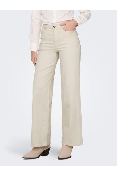 ONLY Jeans mit weitem Bein ONLMADISON Hohe Taille Weiter Beinschnitt Jeans