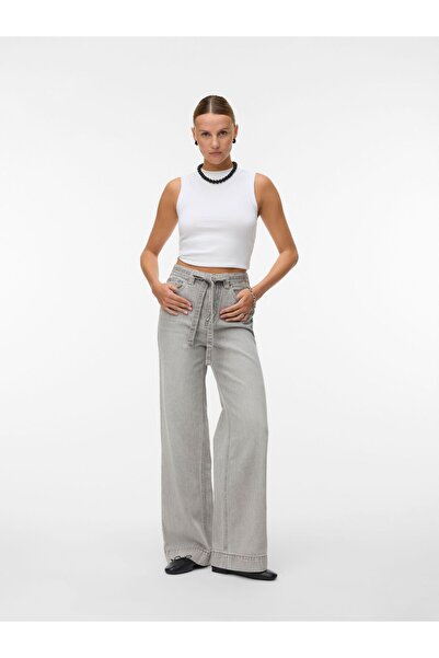 Vero Moda Weit geschnitten VMKATHY Super High Waist Weiter Beinschnitt Jeans