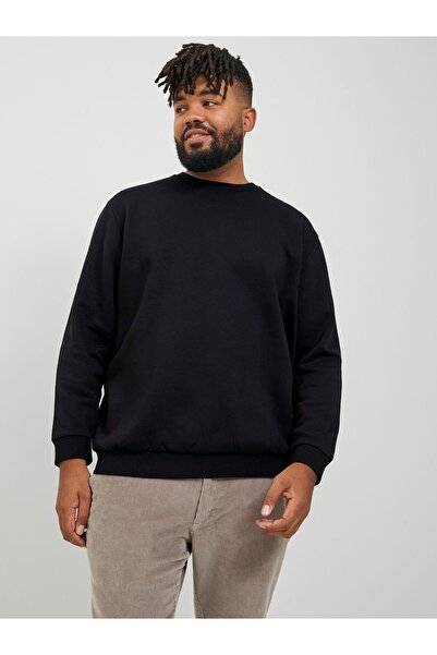 Jack & Jones Plus Sweatshirt Plus Size Einfarbig Sweatshirt