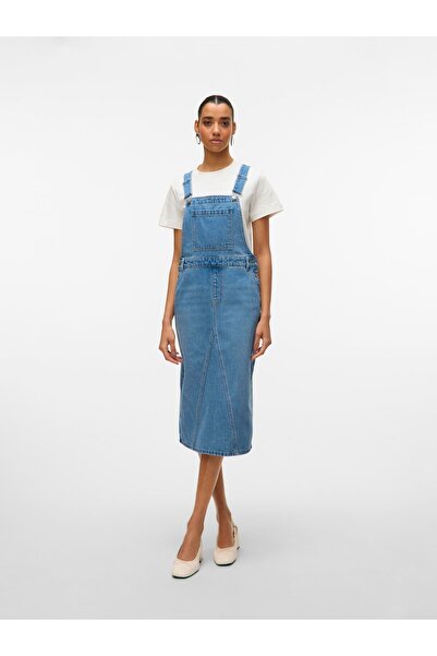 Vero Moda Jeanskleid VMRANDY Langes Kleid