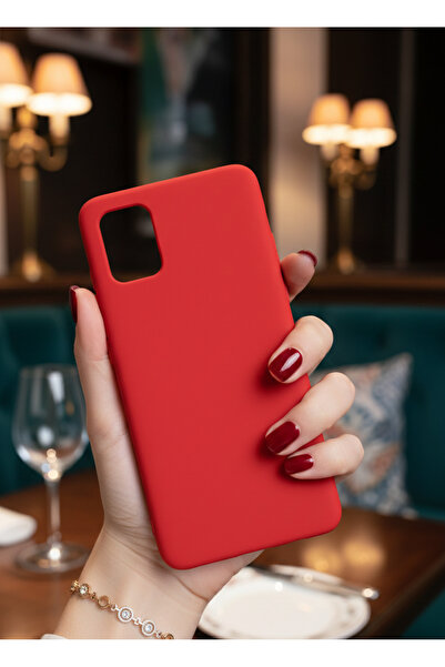 Hatreds Samsung Galaxy A51 Uyumlu İçi Kadife Mat Renkli Kamera Korumalı Kılıf...