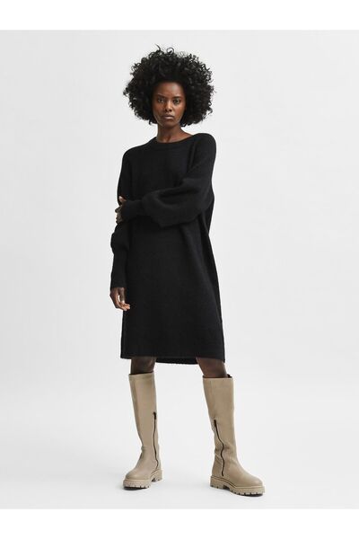 Selected Femme Strickkleid Lange Ärmel