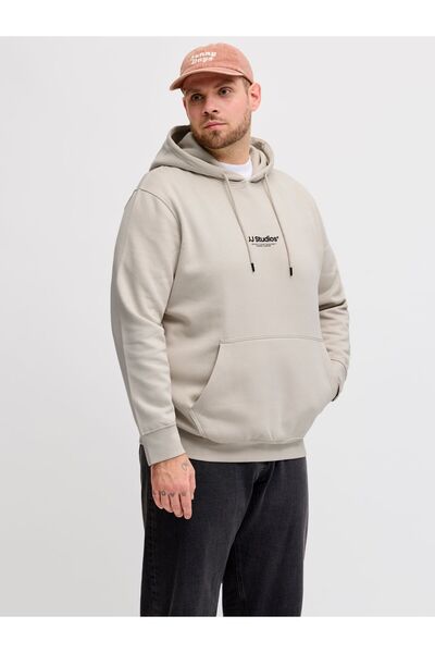 Jack & Jones Plus Kapuzenpullover Plus Size Gedruckt Kapuzenpullover