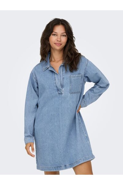 ONLY Jeanskleid ONLBIRDIE Kurzes Kleid