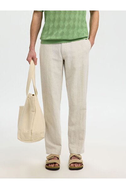 Selected Homme Hose aus Leinengemisch 196 Straight Fit