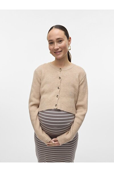 Mama Licious Strickjacke Normal geschnitten Rundhals Strickjacke