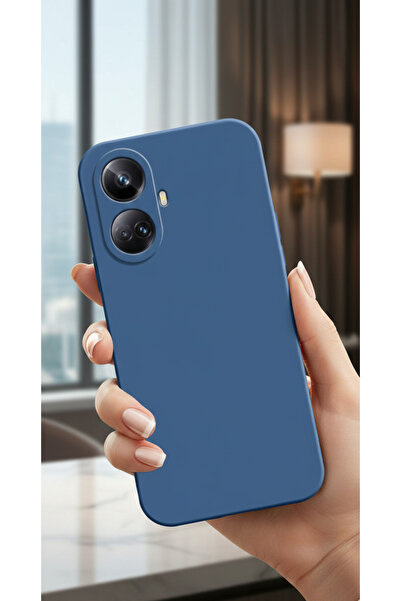 AQUA AKSESUAR Realme C55 Kılıf Kadife İç Yüzeyli Soft Renkli Yumuşak AA++ Kal...