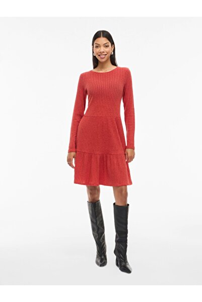 VILA Minikleid VIELITA Langärmeliges