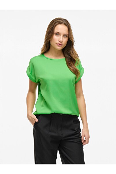 VILA Oberteil mit kurzen Ärmeln VIELLETTE