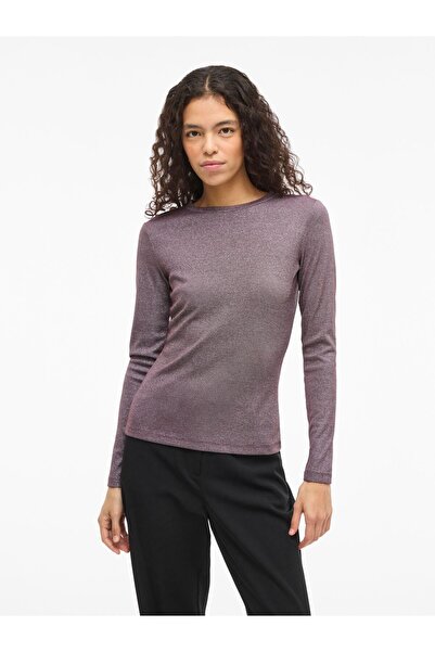 VILA Oberteil mit langen Ärmeln VICATREA Rundhals