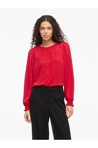 VILA Oberteil mit langen Ärmeln VIMAY Rundhals