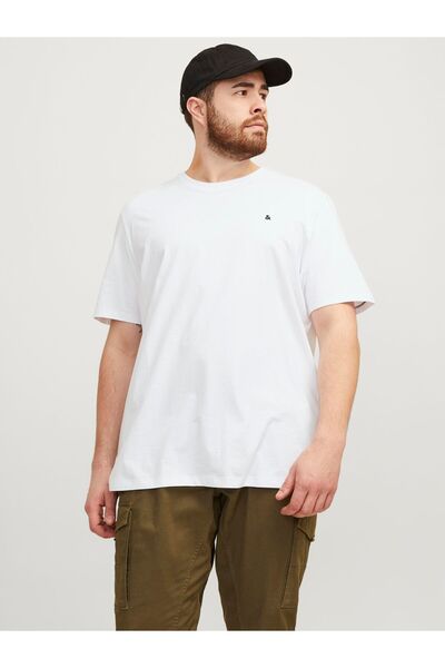 Jack & Jones Plus T-shirt Plus Size Einfarbig T-shirt