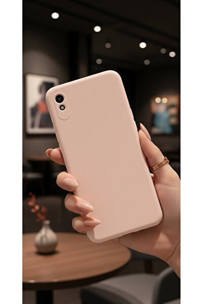 Hatreds Xiaomi Redmi 9A Uyumlu İçi Kadife Mat Renkli Kamera Korumalı Kılıf - ...