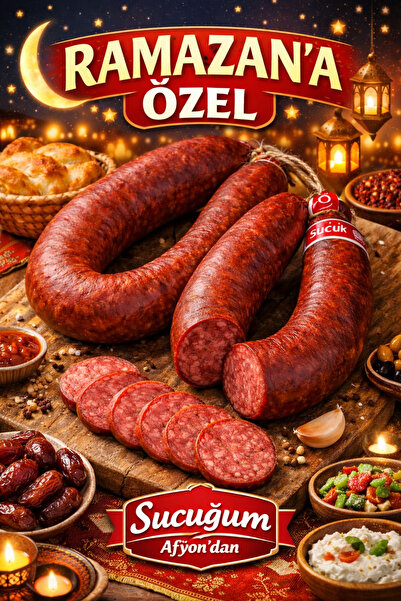 SucuğumAfyondan 1 Kg %100 Doğal Afyon Dana Sucuk Acısız