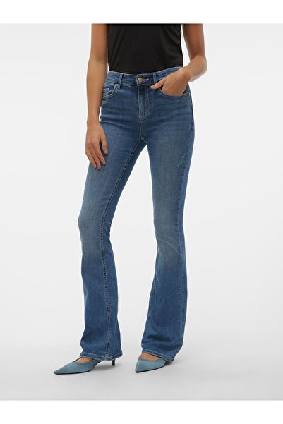 Vero Moda Ausgestellt VMFLASH Mid Rise Ausgestellt Jeans