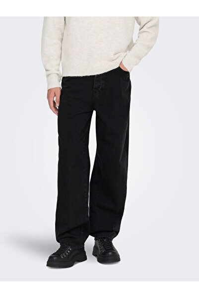 Only & Sons Locker geschnitten ONSFIVE Mid Rise Baggy Fit Jeans