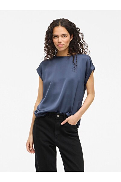 VILA Oberteil mit kurzen Ärmeln VIELLETTE