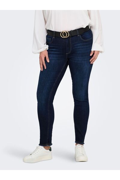 Only Carmakoma Skinny Jeans CARWILLY Mittlere Taille Skinny Fit Knöchellang J...