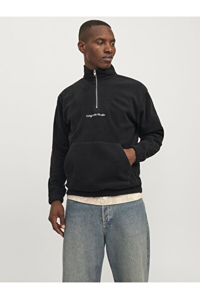 Jack & Jones Fleece-Sweatshirt. Bedrucktes Fleece-Sweatshirt