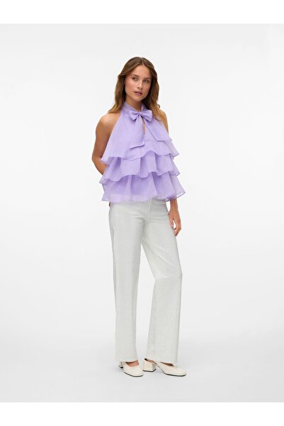 Vero Moda Weit geschnitten VMTESSA Hohe Taille Weiter Beinschnitt Jeans