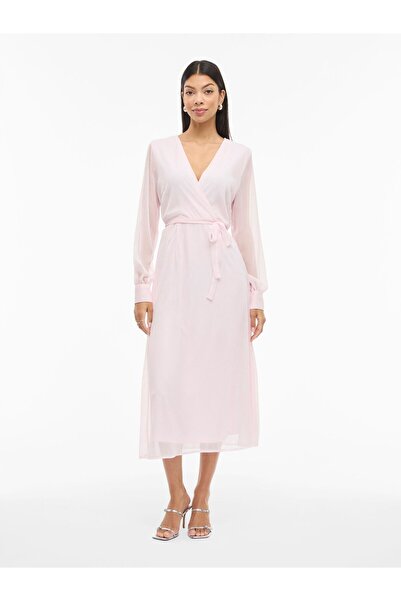 VILA Maxikleid VIFALIA Langarm