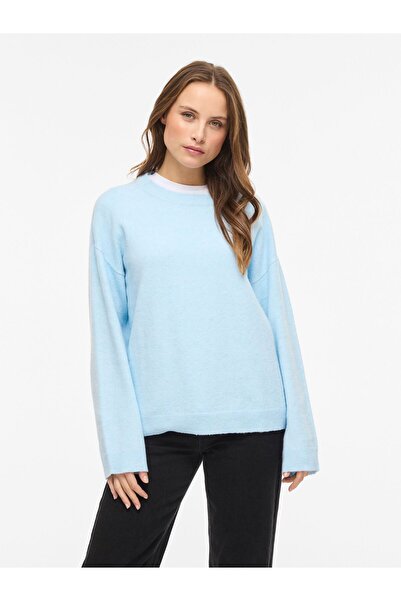 VILA Strickpullover VILIGA Rundhals