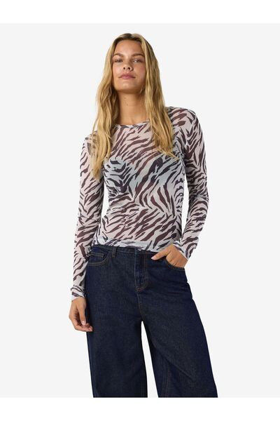 Noisy May Oberteil Langärmeliges Mesh