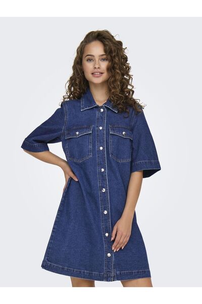 ONLY Jeanskleid ONLBELLE Kurzes Kleid